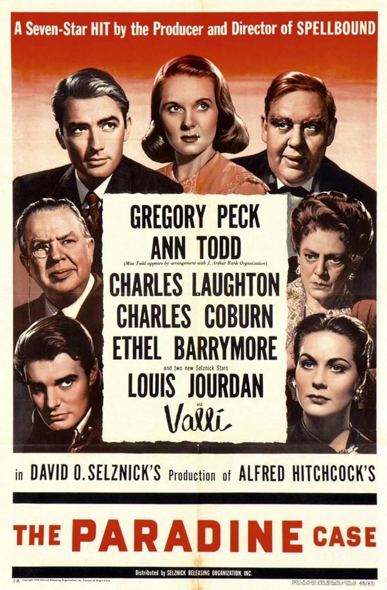 Plakat for 'The Paradine Case (Cinemateket)'