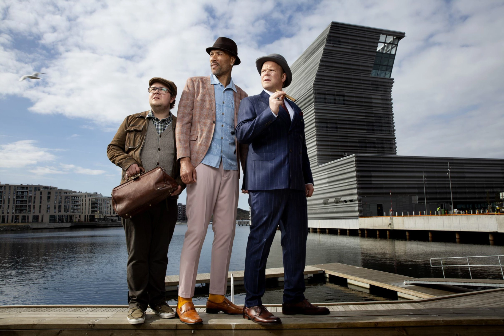 Elias Holmen Sørenden, John Carew og Anders Baasmo i Olsenbanden – Siste skrik!