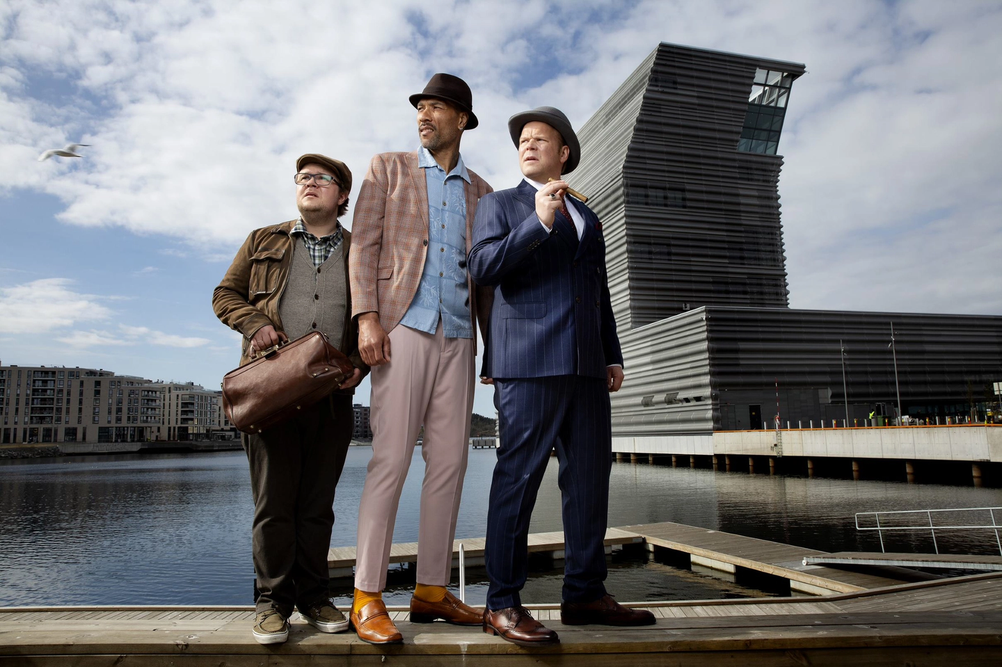 Elias Holmen Sørenden, John Carew og Anders Baasmo i Olsenbanden – Siste skrik!
