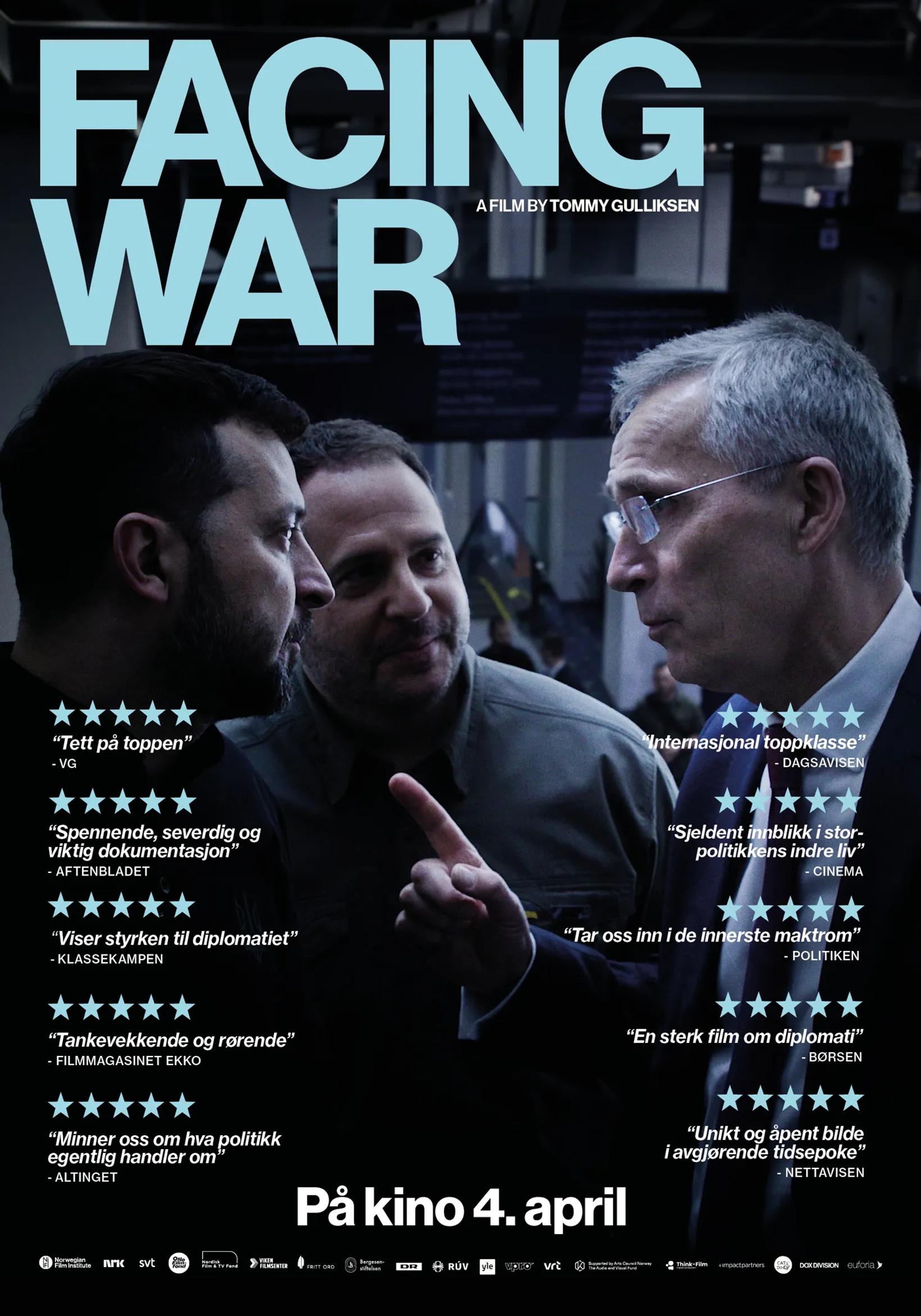 Plakat for 'Stoltenberg – Facing War'