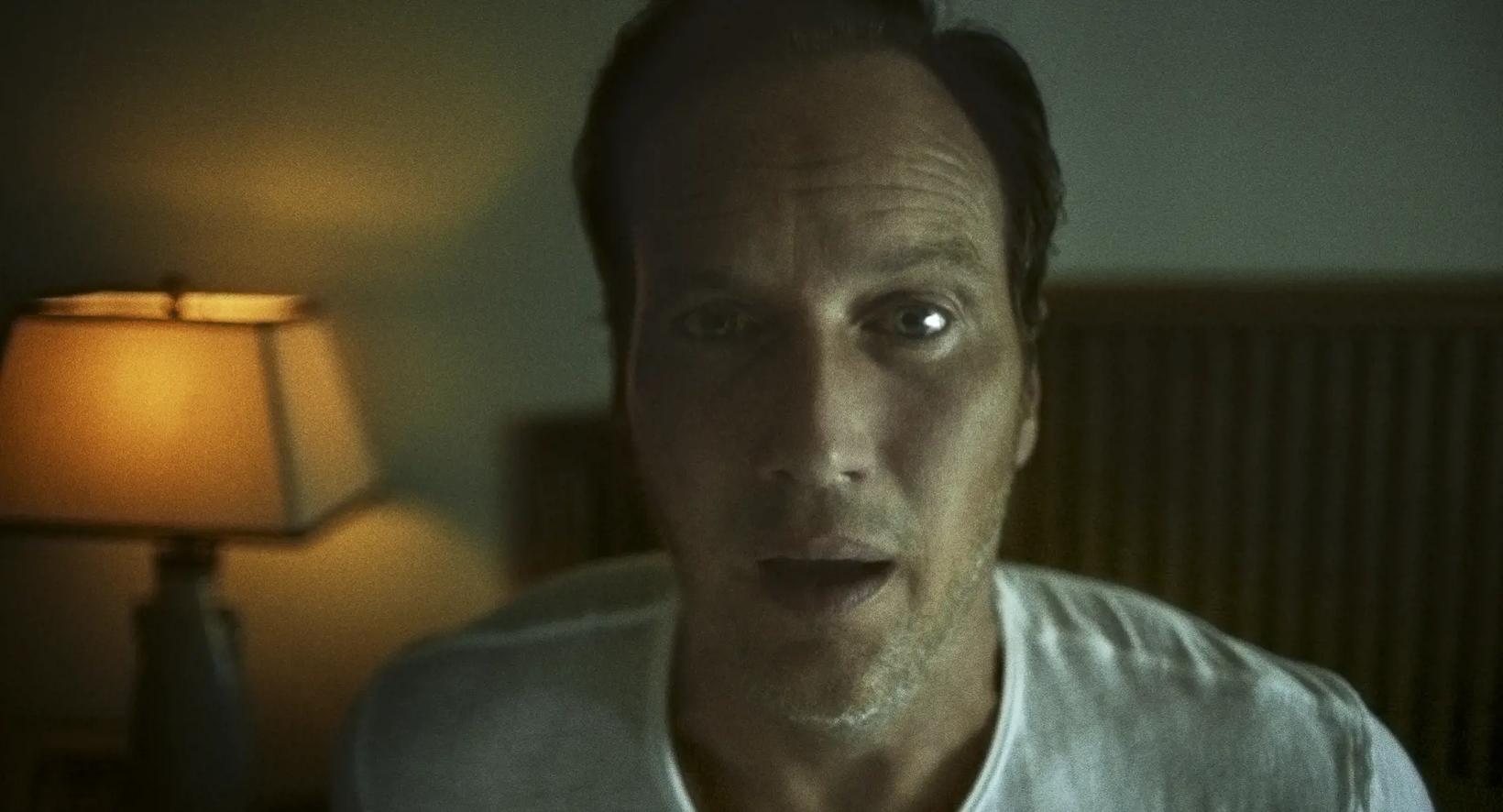 a man with a surprised expression
