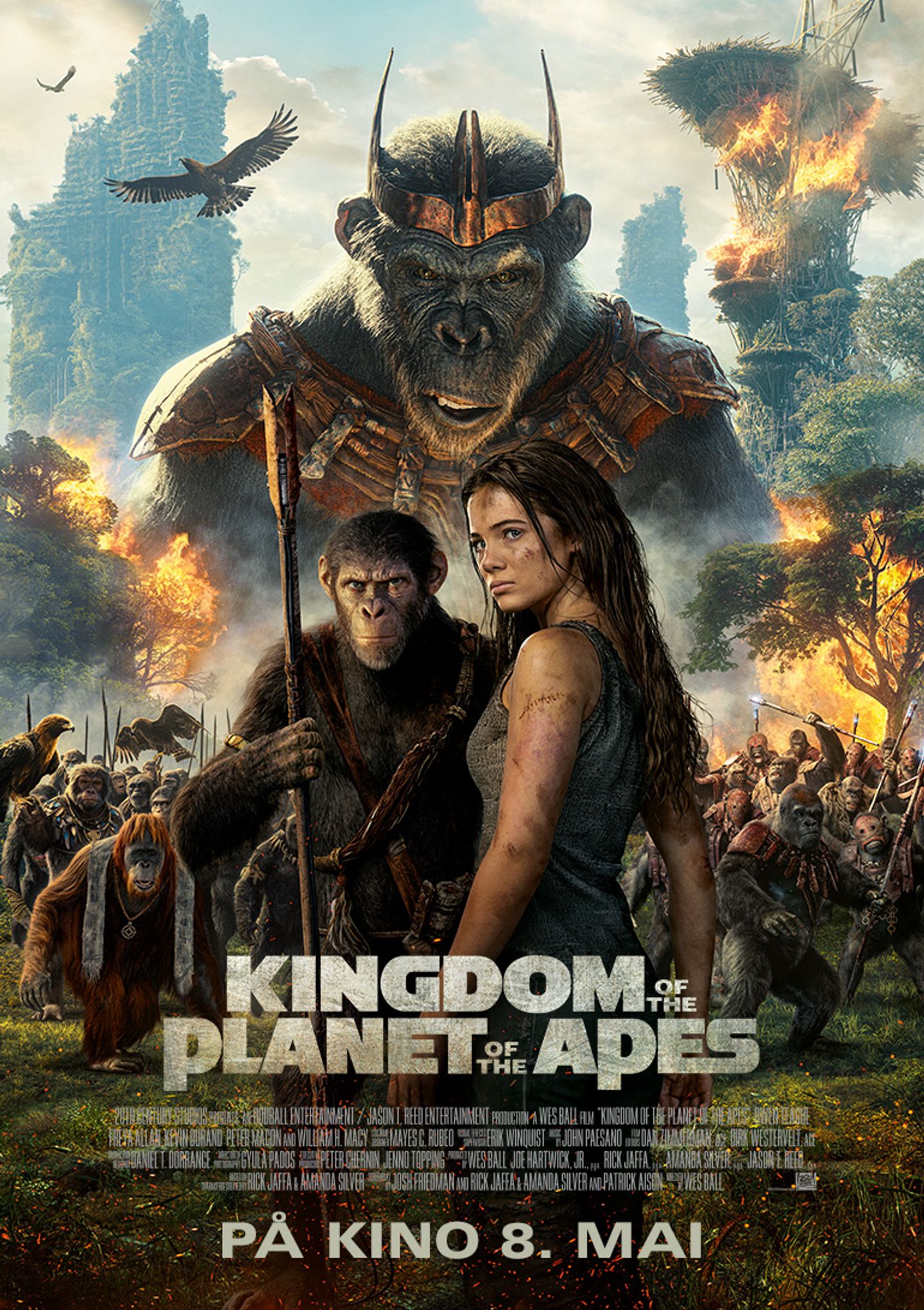 Plakat for 'Kingdom of the Planet of the Apes'