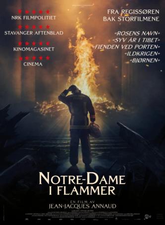 Plakat for 'Notre-Dame i flammer'