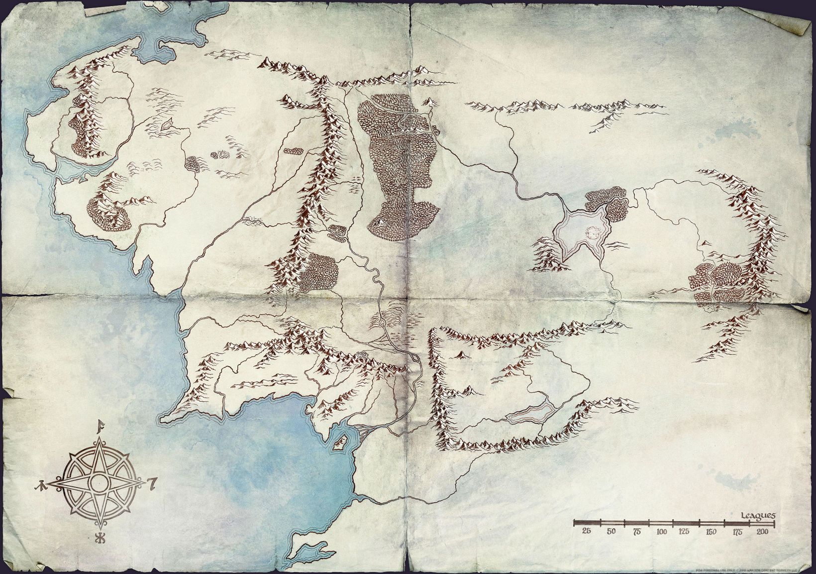 Kart over Middle-earth/Midgard i Ringenes herre/Lord of the Rings-serien