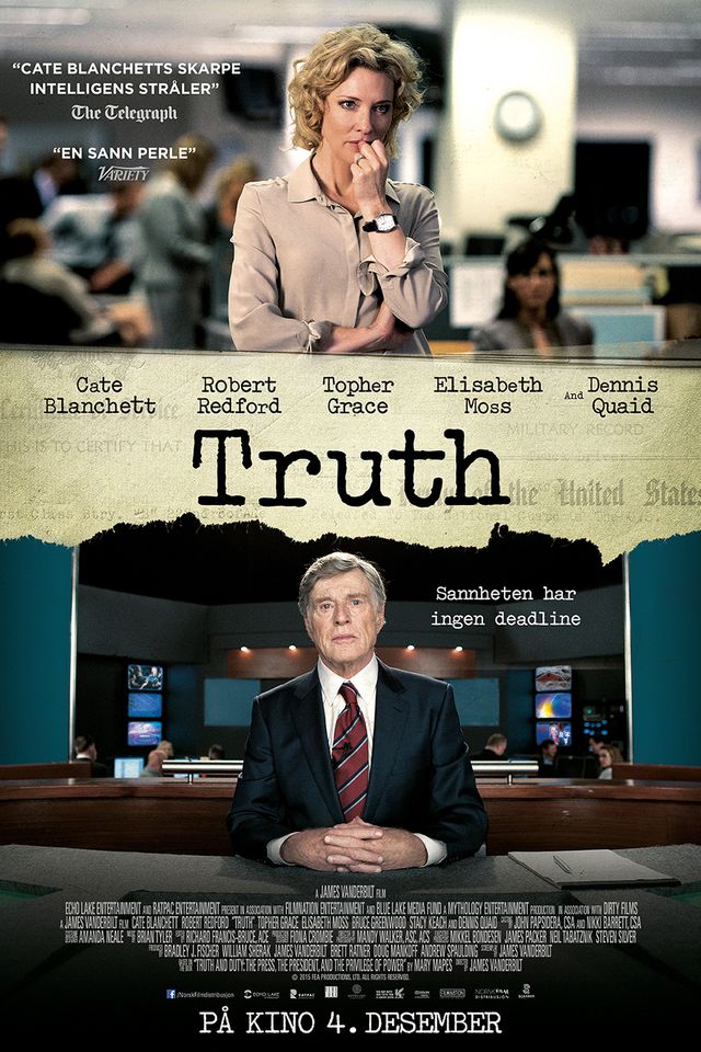 Cate Blanchett og Robert Redford i Truth