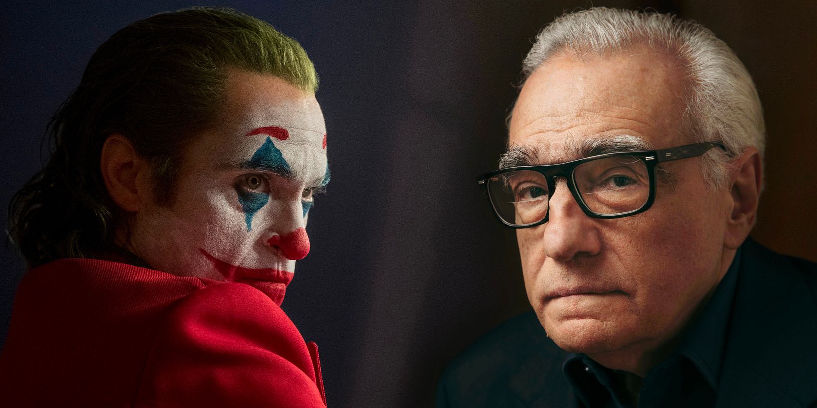 Joaquin Phoenix i Joker og Martin Scorsese