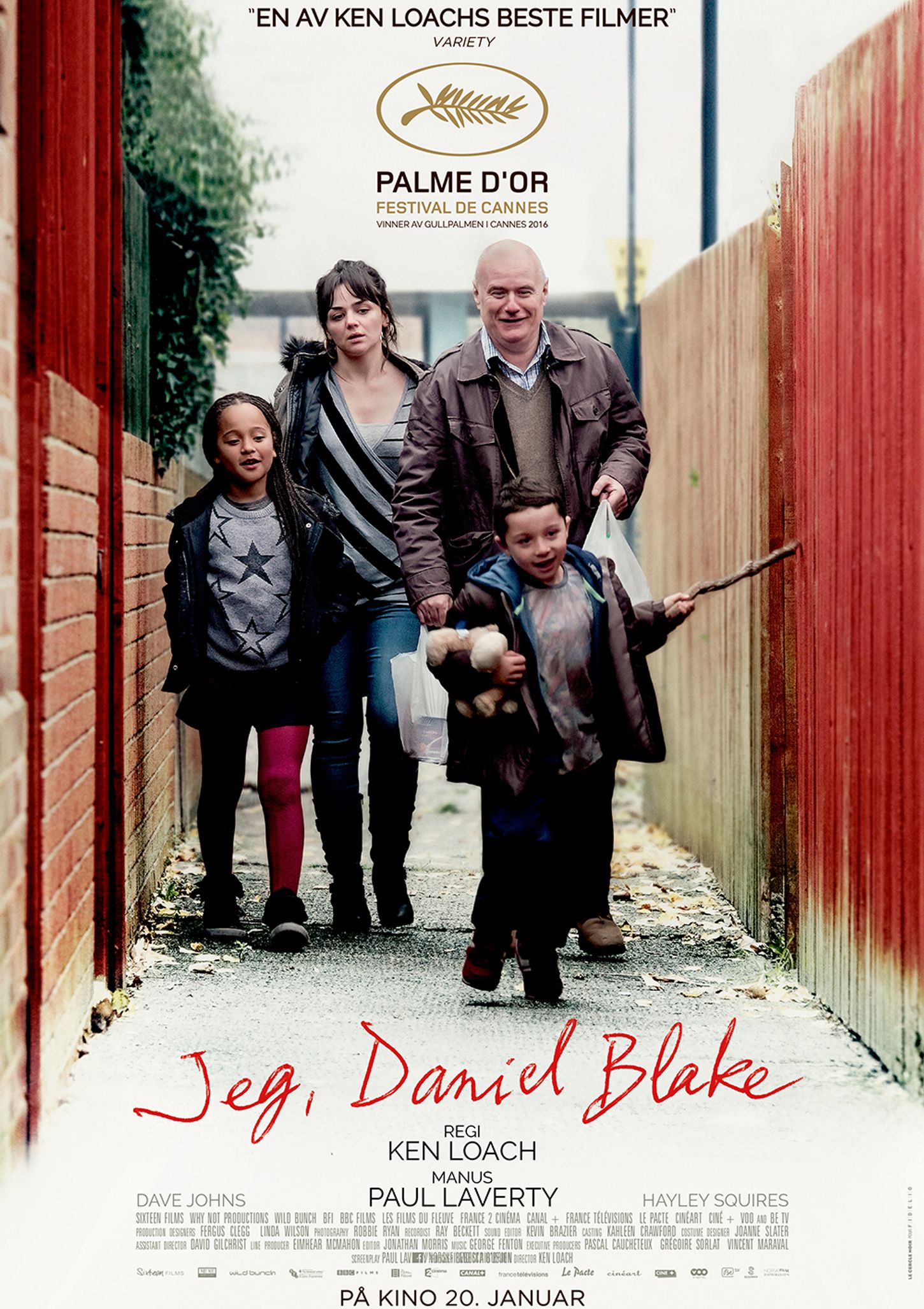 Plakat for 'Jeg, Daniel Blake'