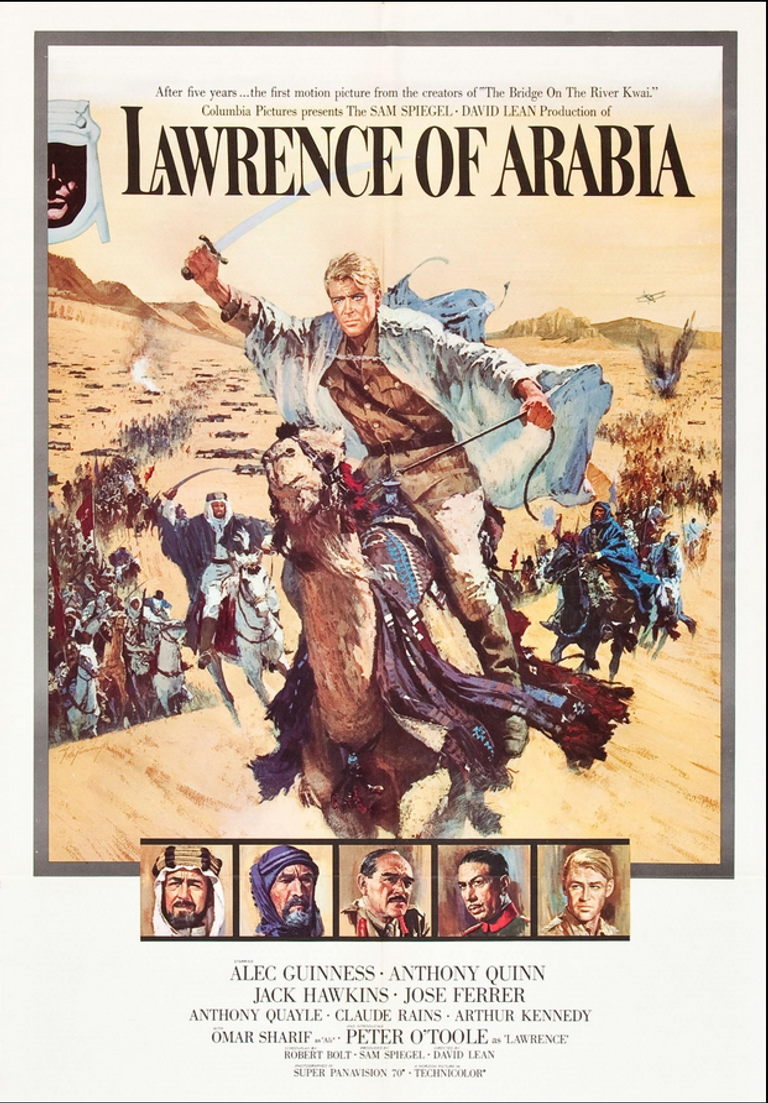 Plakat for 'Grimstad Filmklubb: Lawrence of Arabia (1962)'