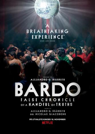 Plakat for 'BARDO, en usann fortelling om en håndfull sannheter'