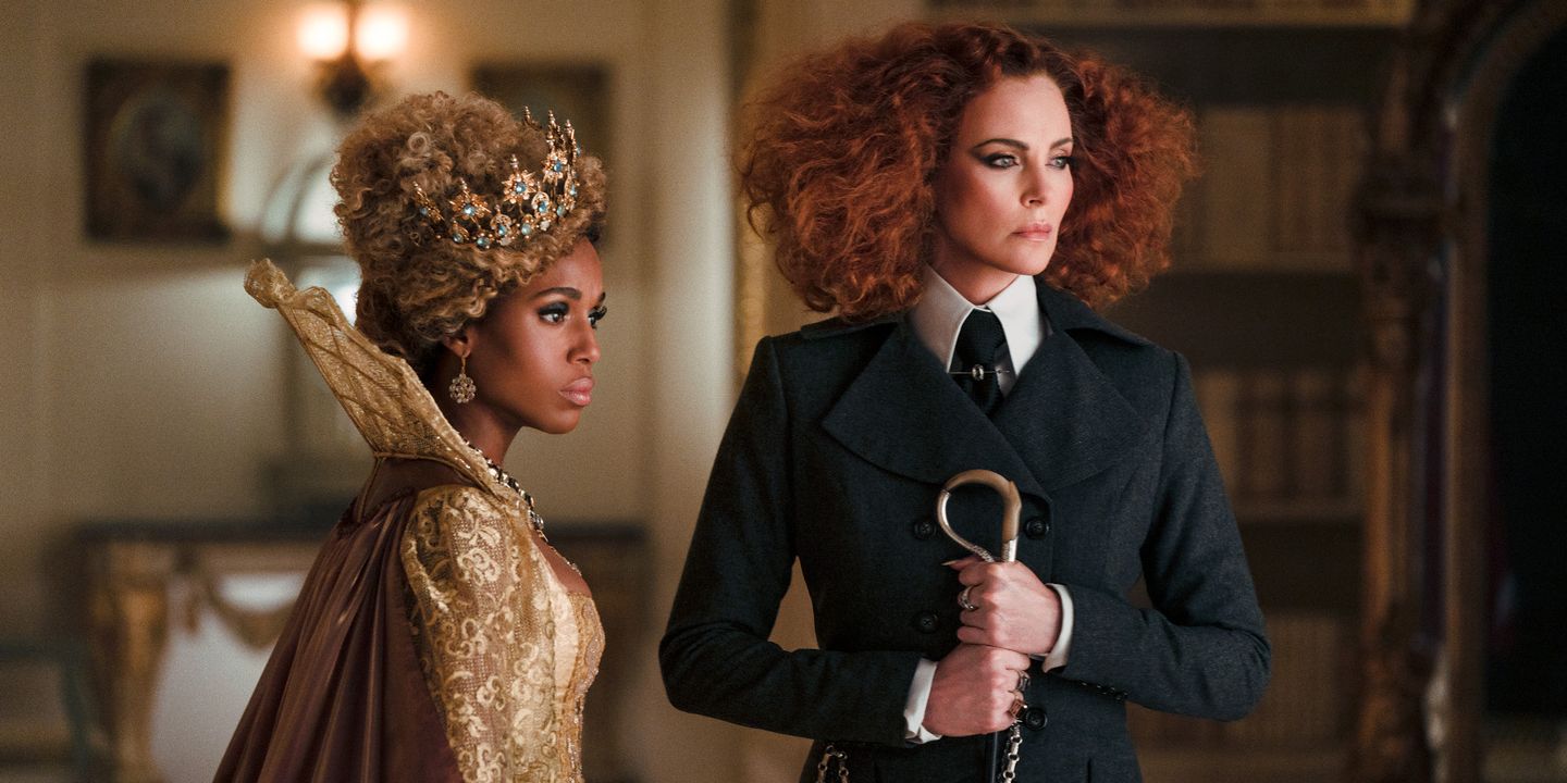 Kerry Washington og Charlize Theron i The School for Good and Evil