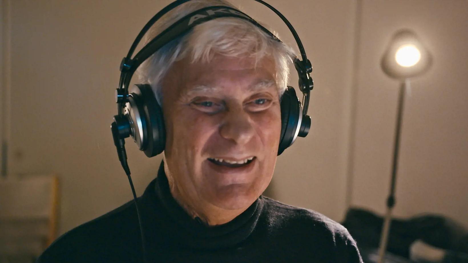 a man wearing headphones