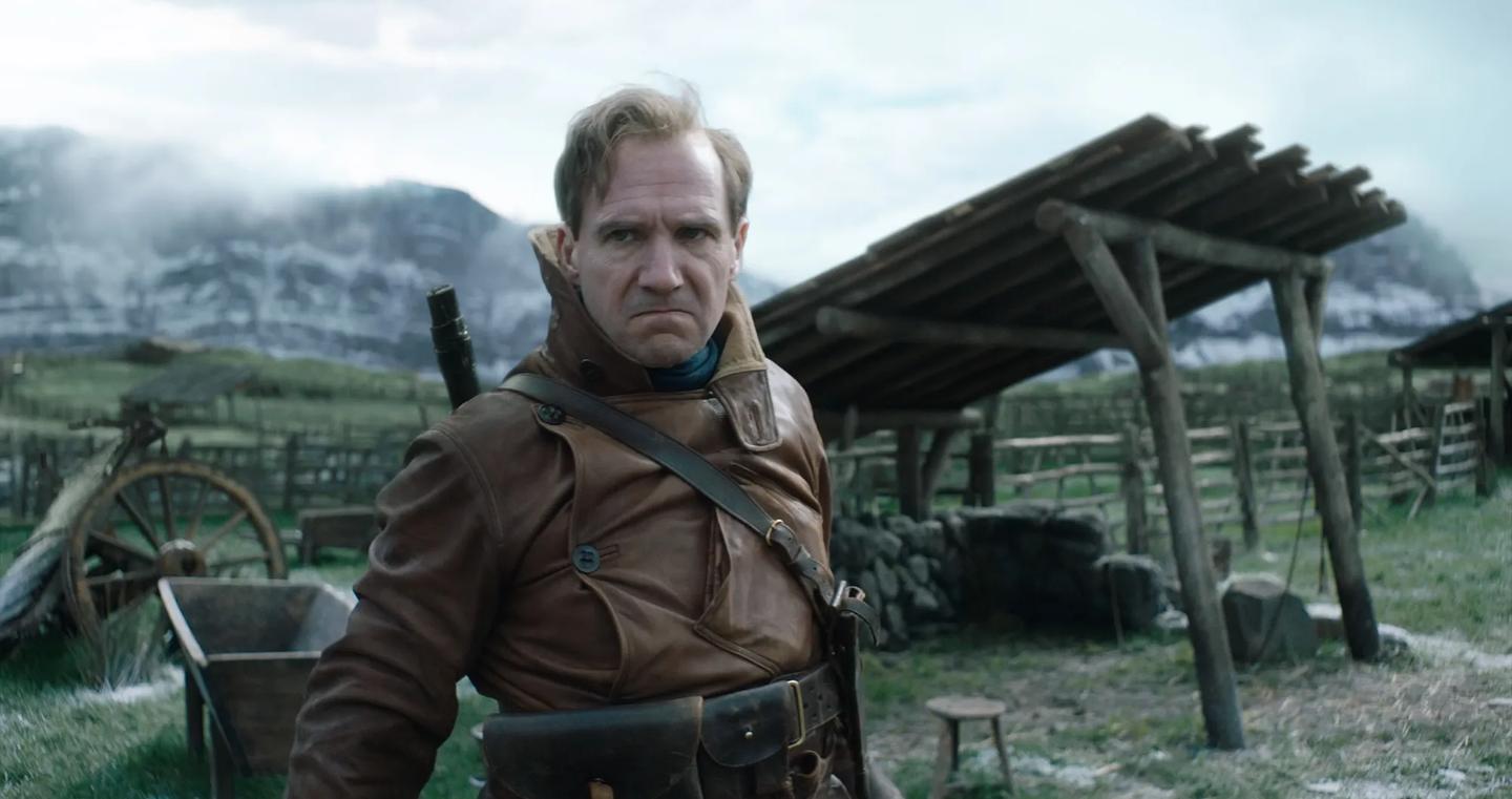 Ralph Fiennes in a garment