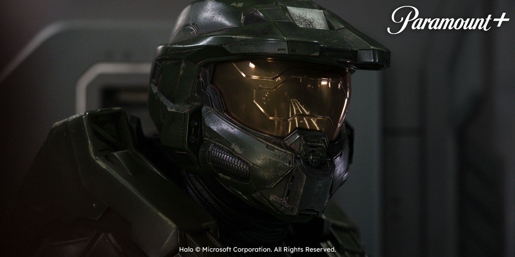 Halo med Paramount+-logo og legal lines