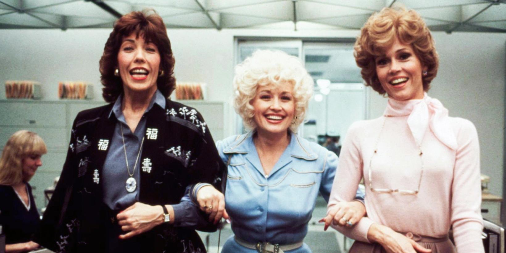 Lily Tomlin, Dolly Parton og Jane Fonda i 9 to 5