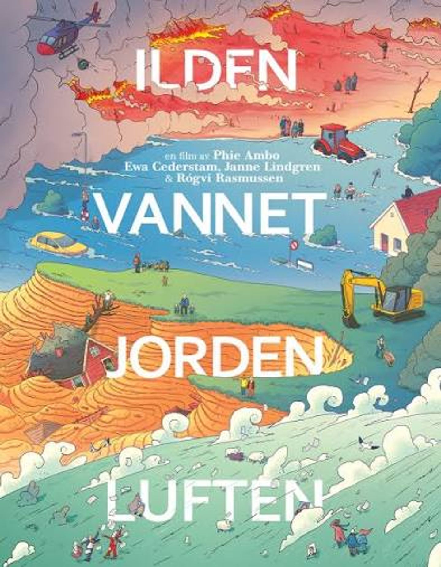 Ilden, vannet, jorden, luften
