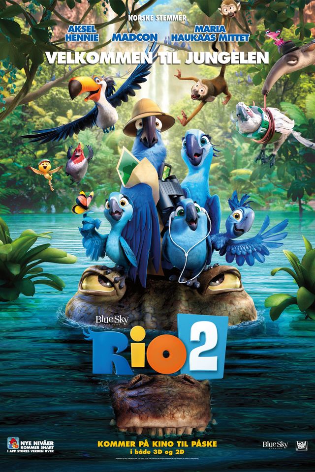 Rio 2 (3D, norsk tale)