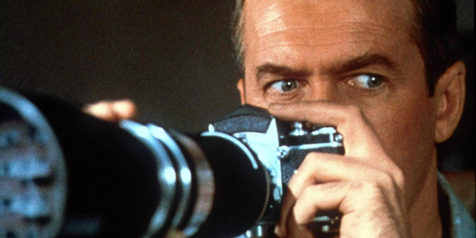 James Stewart i Rear Window/Vinduet mot bakgården (1954)