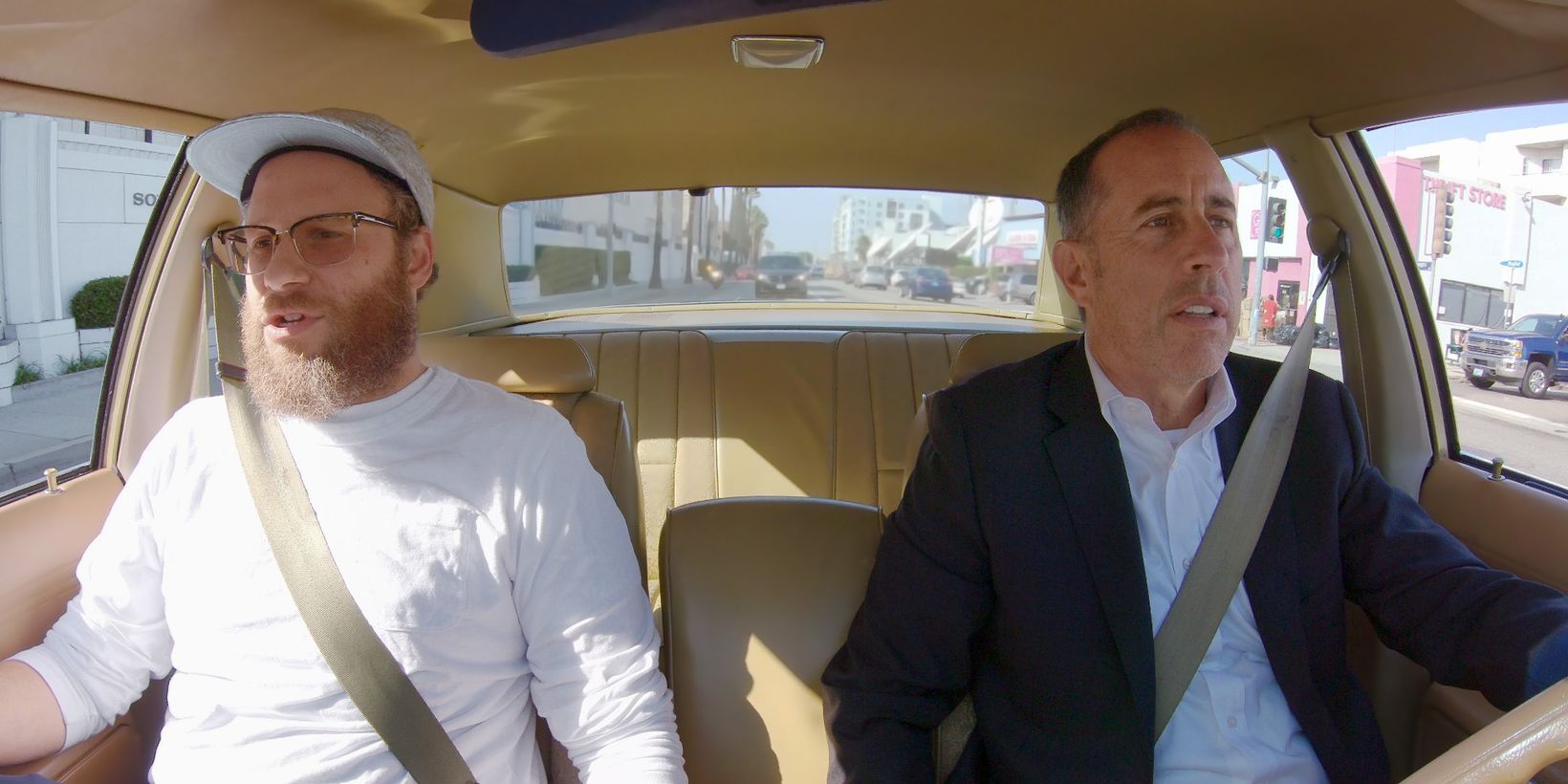 Seth Rogen og Jerry Seinfeld i Komikere på biltur etter kaffe/Comedians in Cars Getting Coffee
