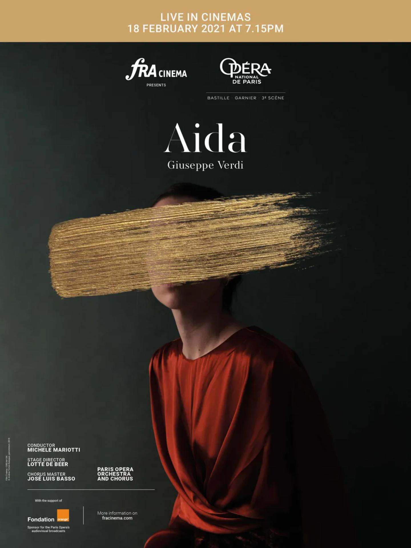 Plakat for 'Aida - Opera Paris 20/21'
