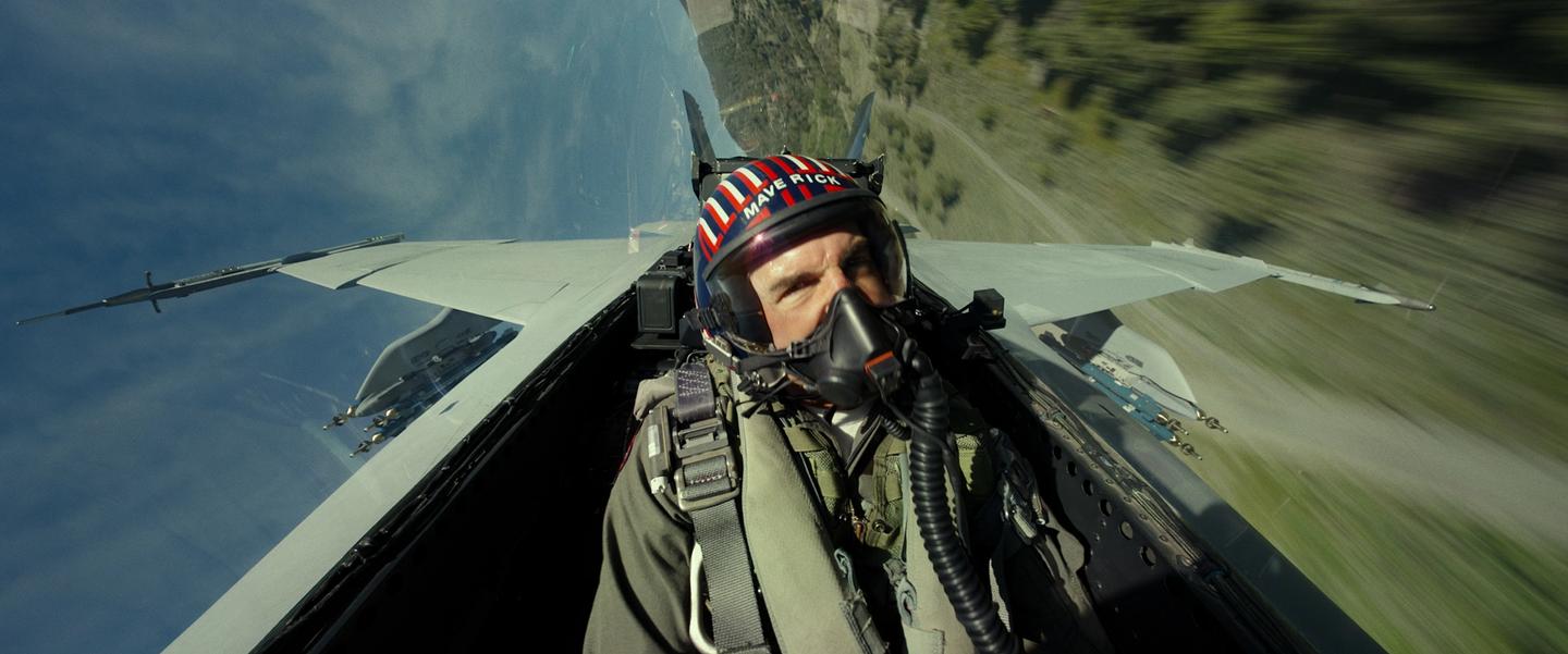 a person in a helicopter