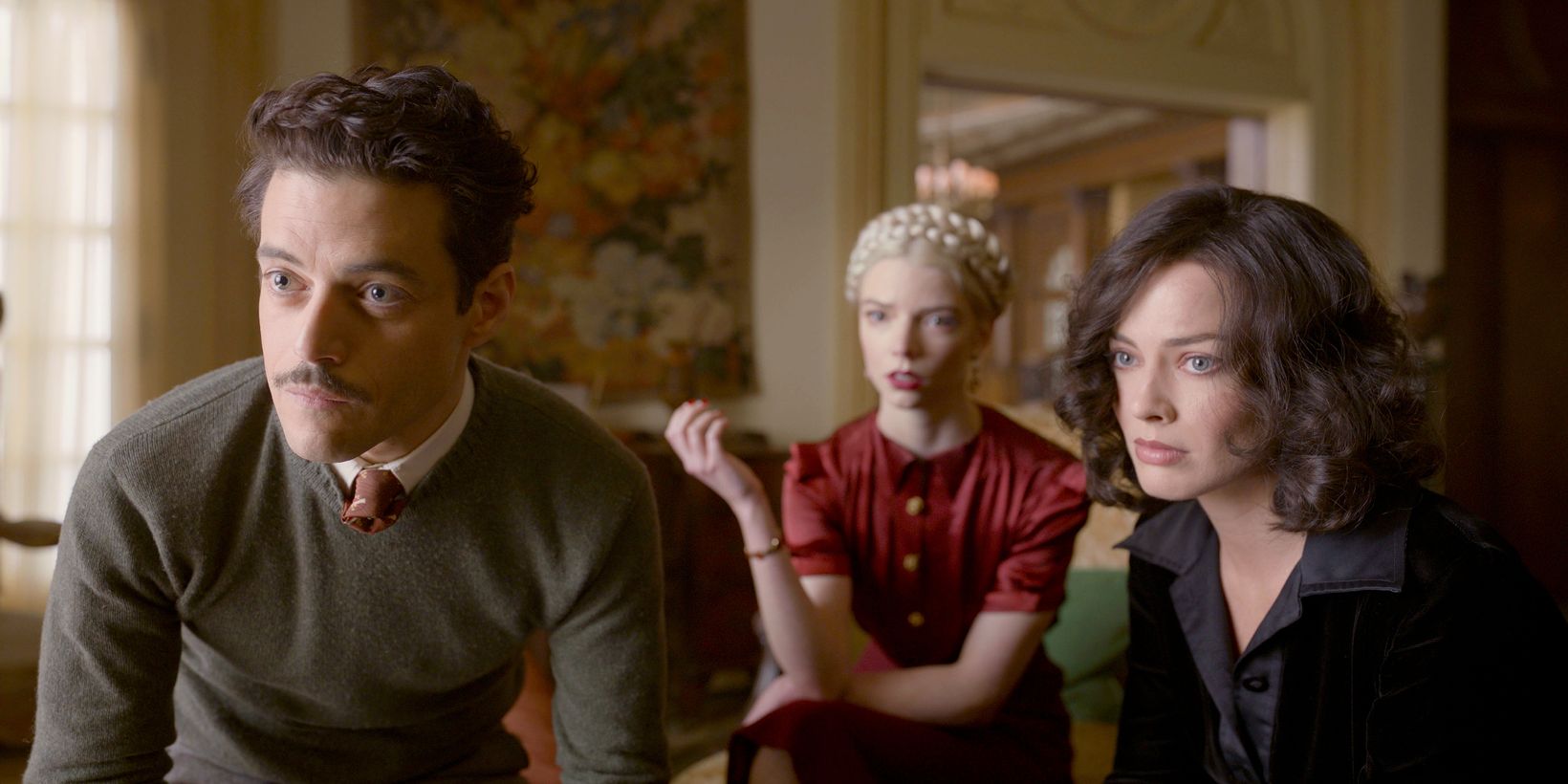 Rami Malek, Anya Taylor-Joy og Margot Robbie i Amsterdam