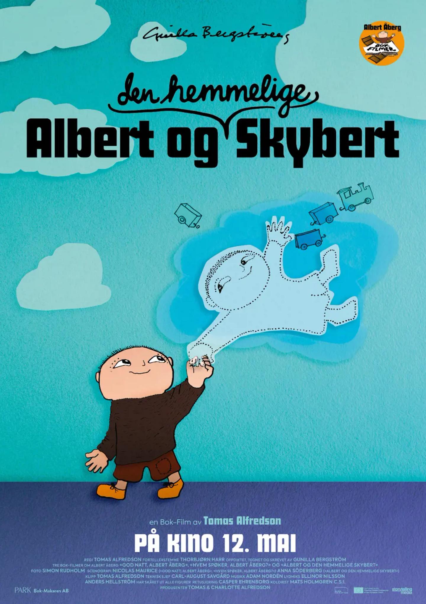 Plakat for 'Albert og den hemmelige Skybert'