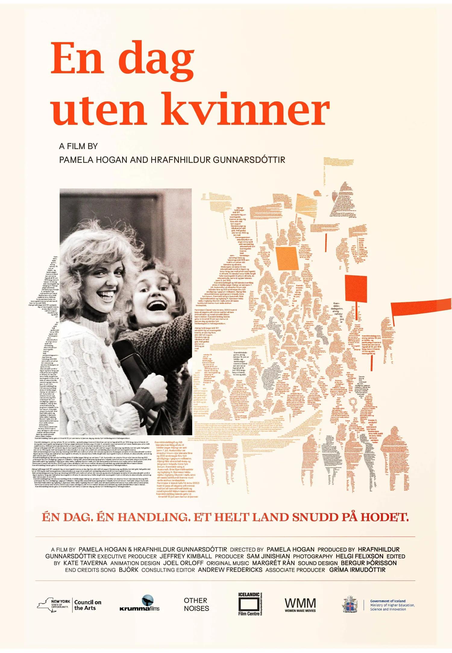 Plakat for 'En dag uten kvinner'