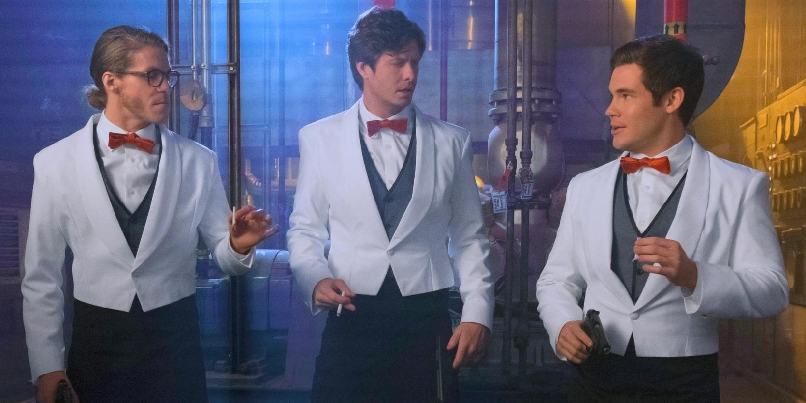 Blake Anderson, Anders Holm og Adam Devine i Game Over, Man!