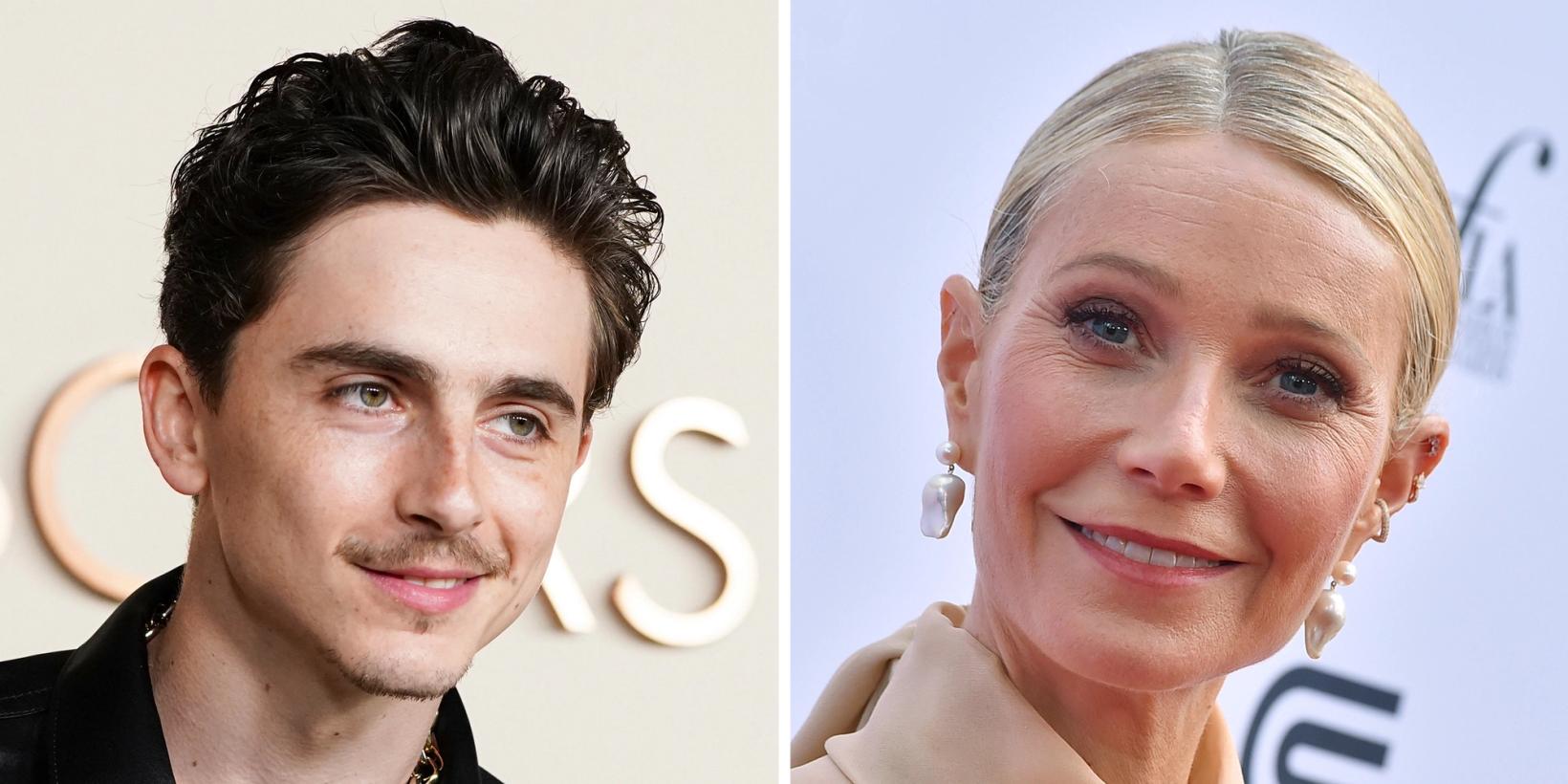 Timothee Chalamet og Gwyneth Paltrow