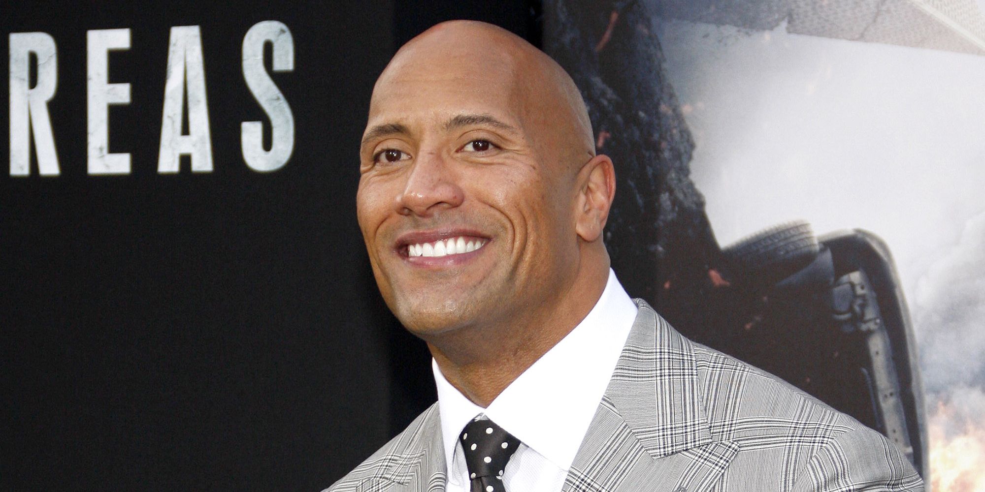 Dwayne Johnson på premieren til San Andreas