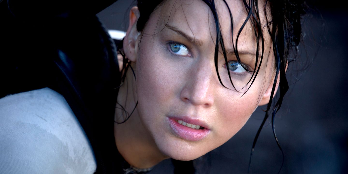 Jennifer Lawrence som Katniss i The Hunger Games: Catching Fire