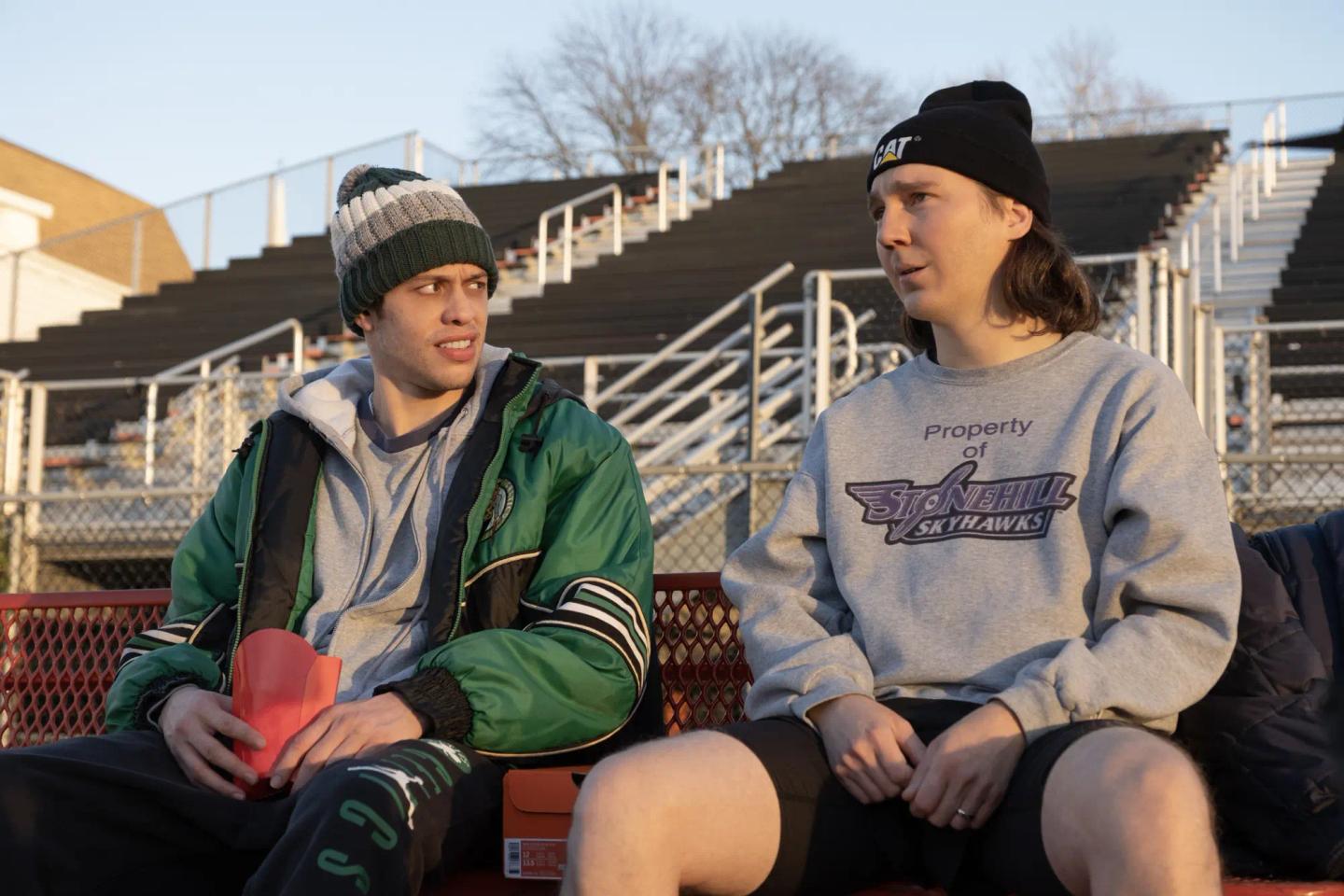 Paul Dano, Pete Davidson are posing for a picture