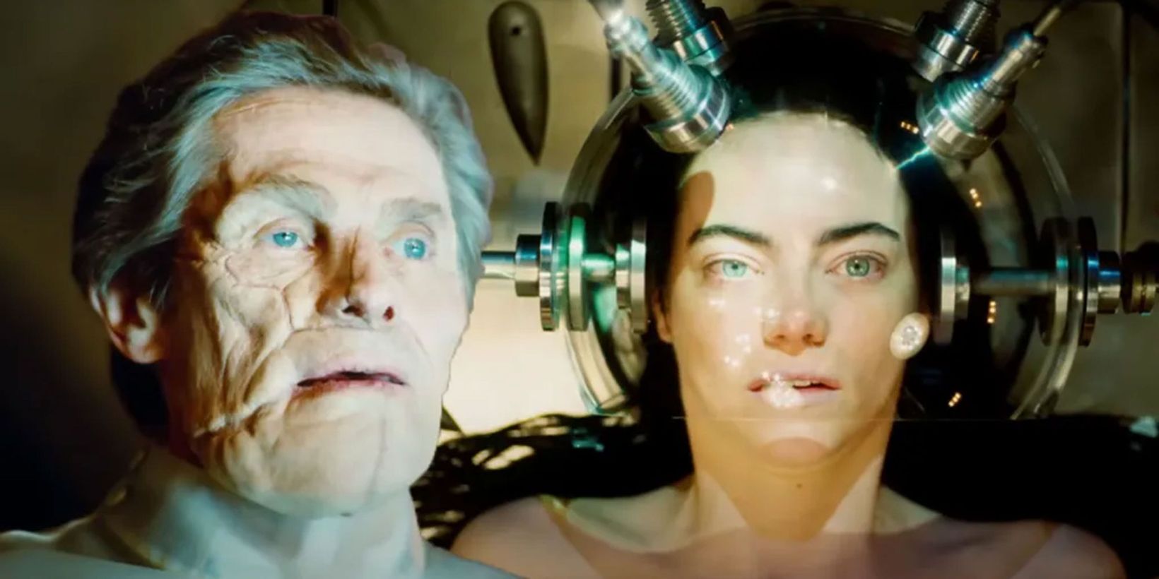 Willem Dafoe, Emma Stone i Poor Things