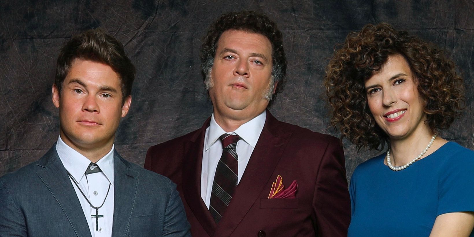 Adam Devine, Danny McBride og Edi Patterson i The Righteous Gemstones