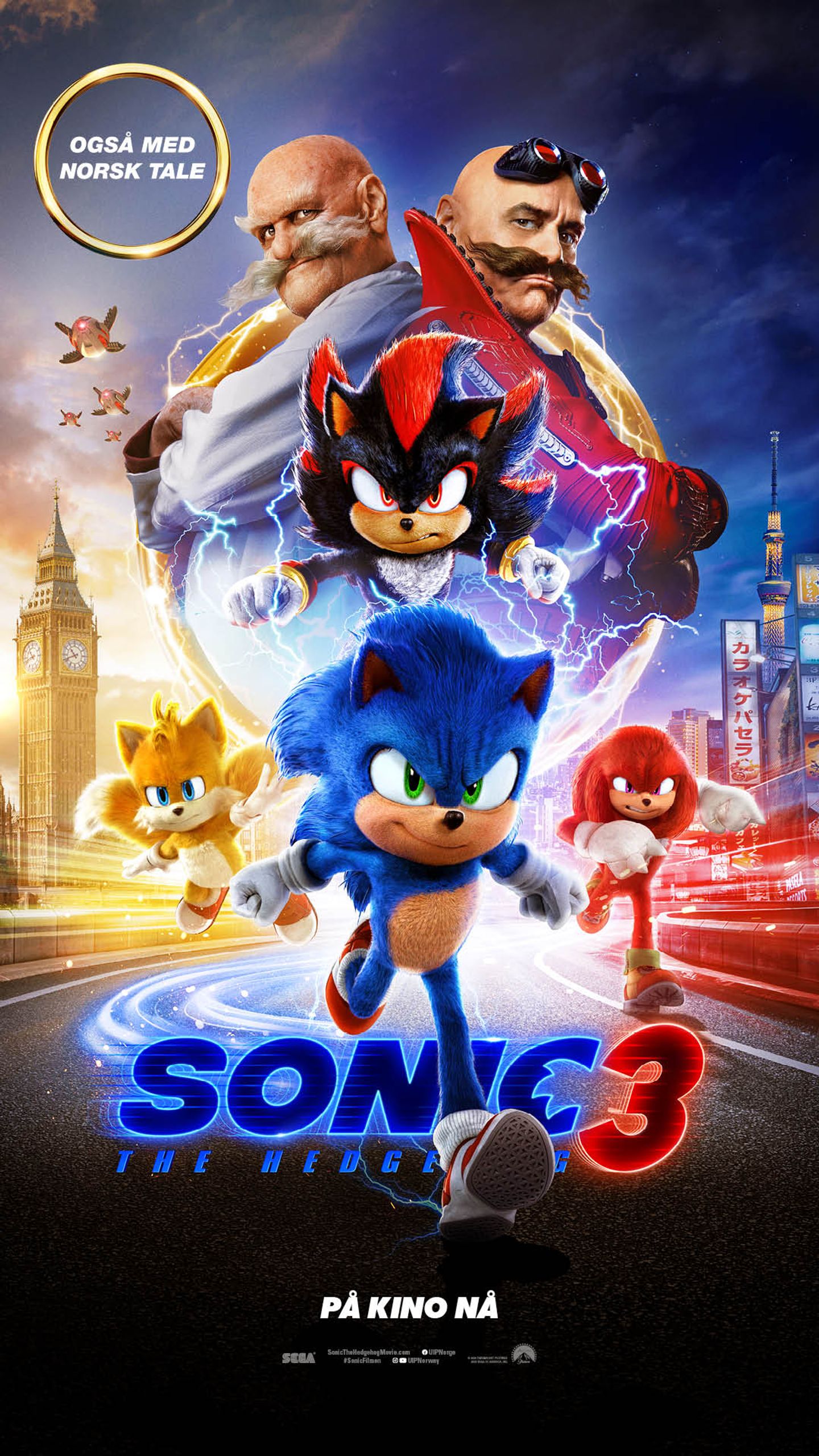 Plakat for 'Sonic The Hedgehog 3'