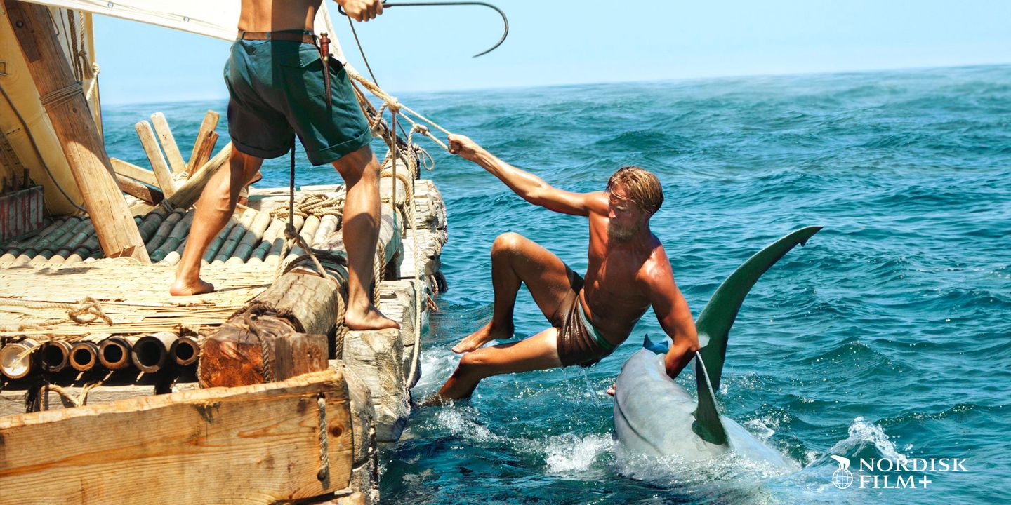 Kon-Tiki med Nordisk Film+-logo