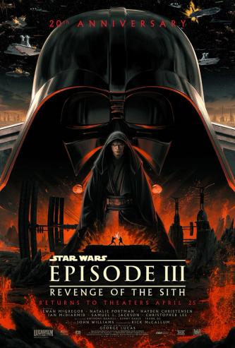 Plakat for 'Star Wars Episode III Revenge of the Sith 20 års jubileum'