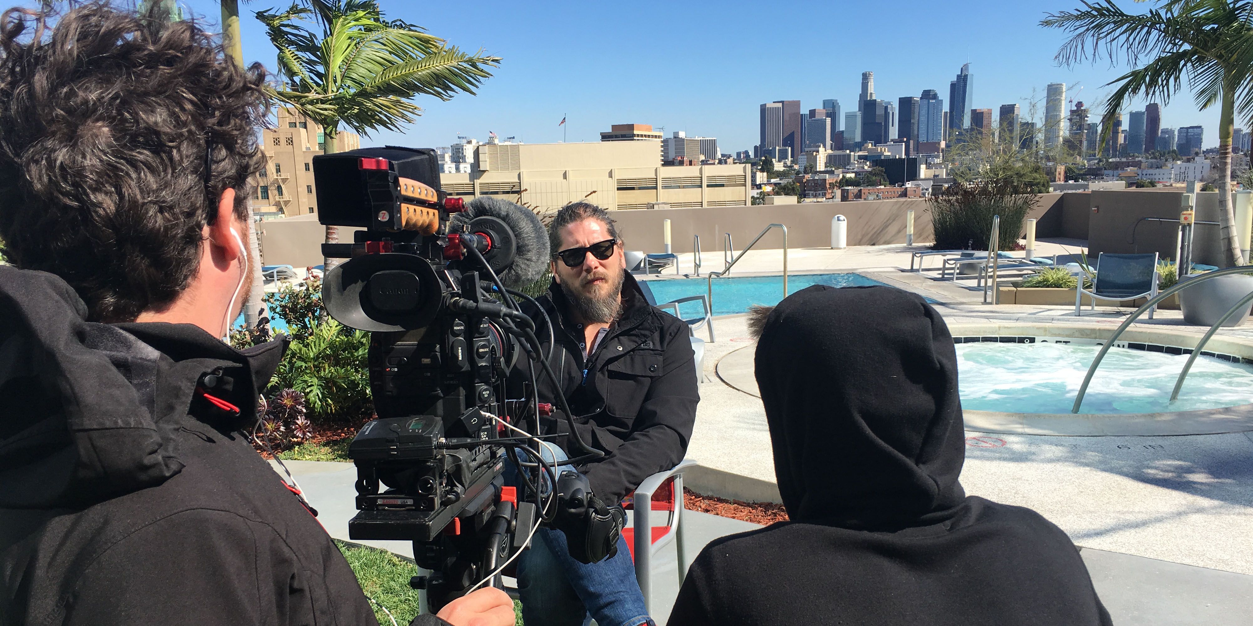 Fra opptak i Los Angeles