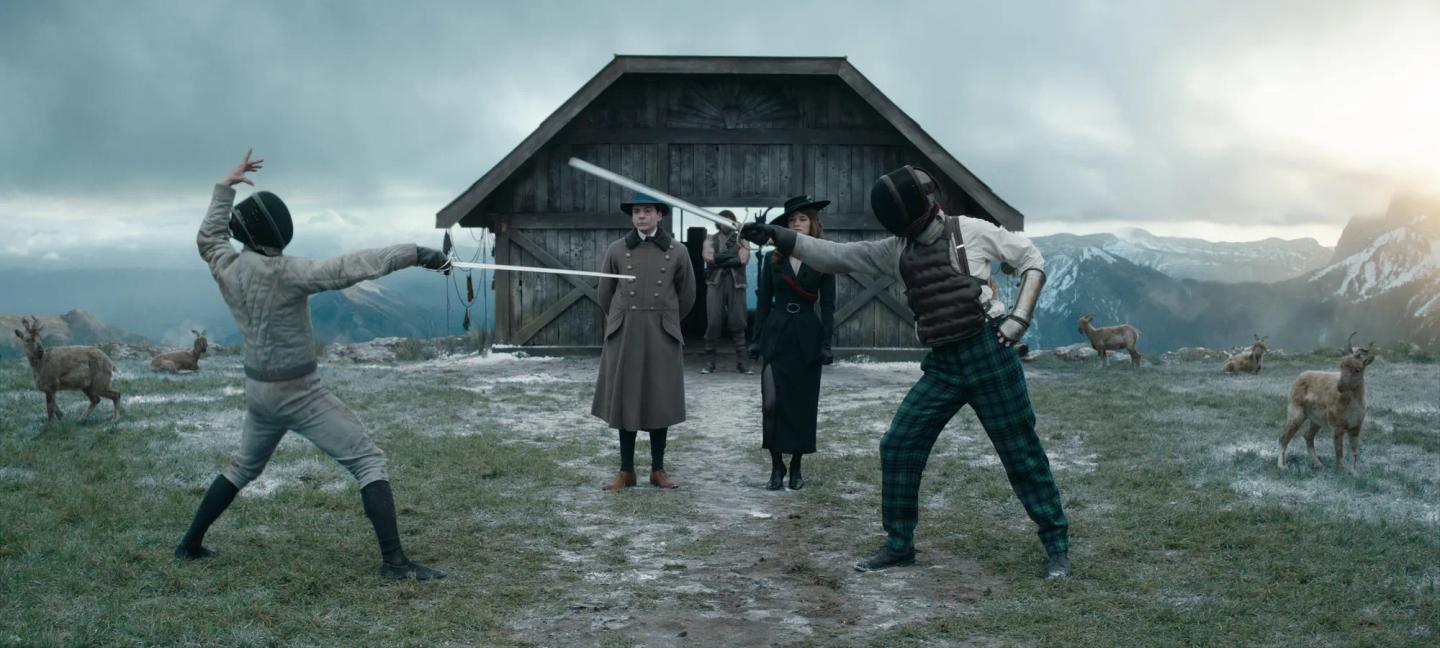 a group of people in clothing