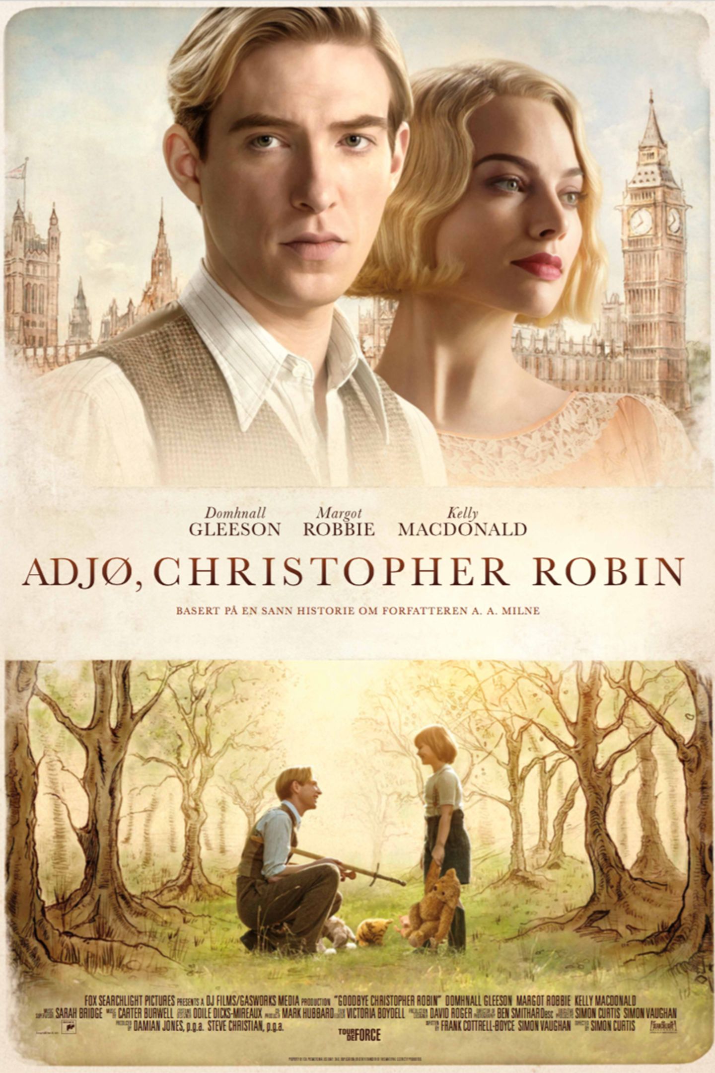 Plakat for 'Adjø, Christopher Robin'