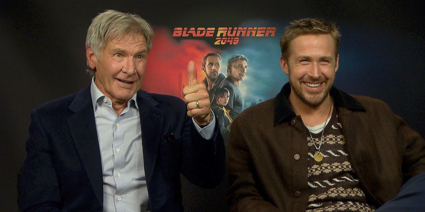 Harrison Ford og Ryan Goslin på intervju om Blade Runner