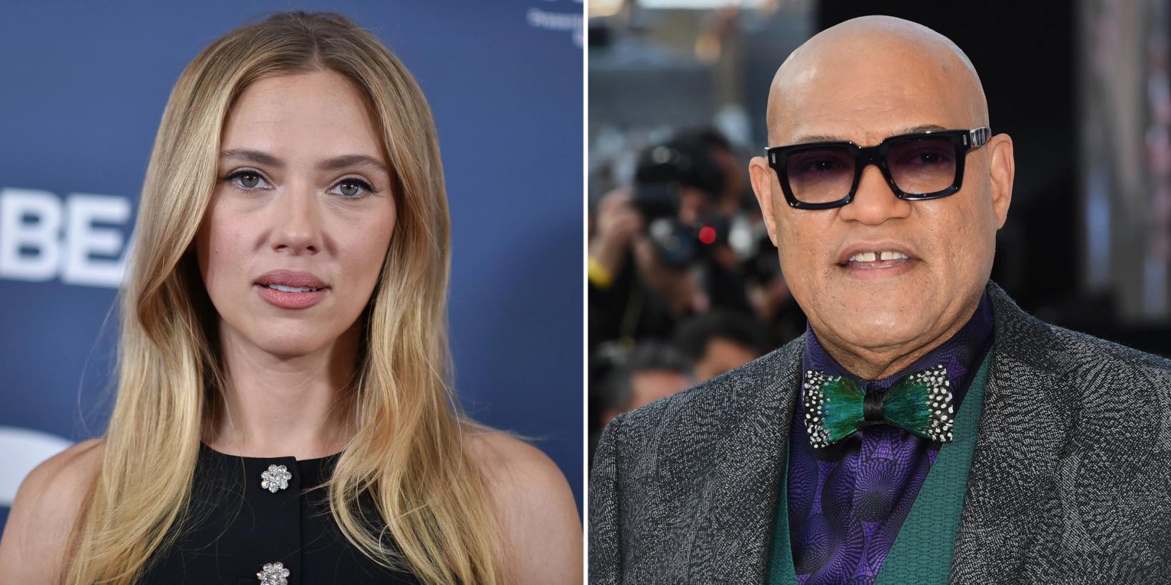 Scarlett Johansson og Laurence Fishburne