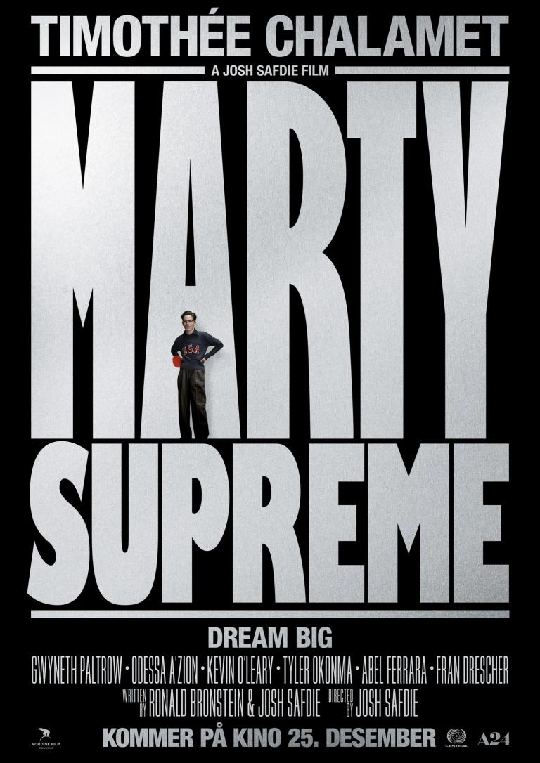 Plakat for 'Marty Supreme'