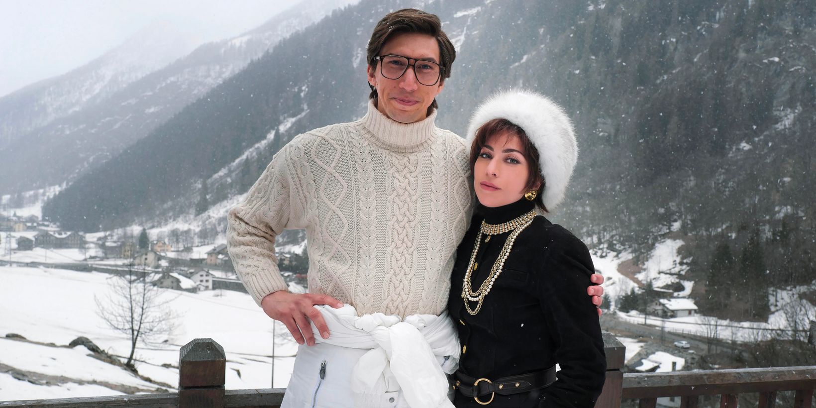 Adam Driver og Lady Gaga i House of Gucci