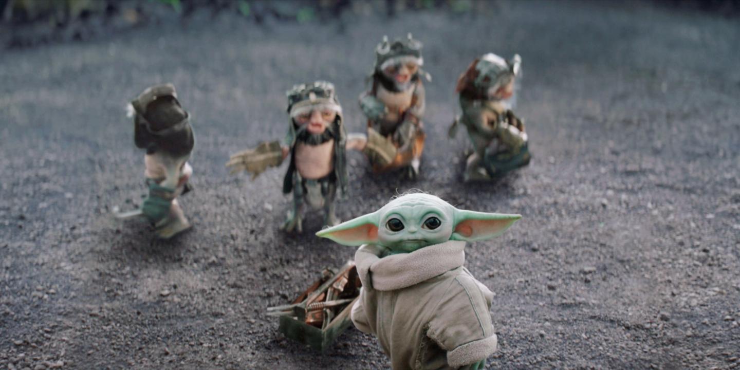 Stillbilde fra The Mandalorian and Grogu
