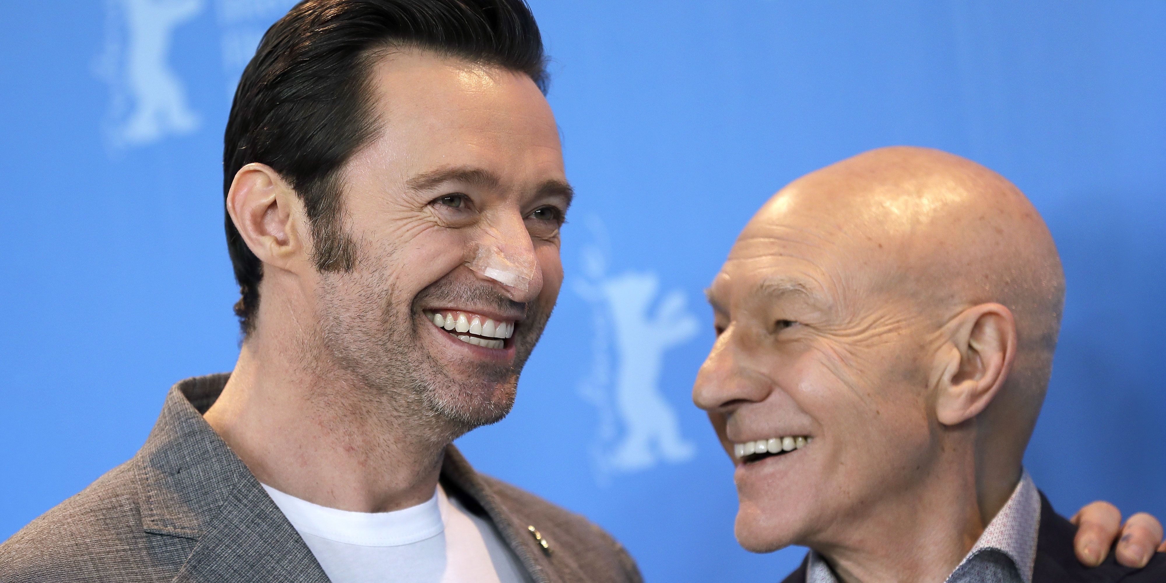 Hugh Jackman og Patrick Stewart i 2017