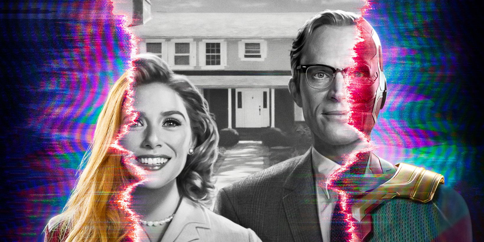 Elizabeth Olsen og Paul Bettany i WandaVision