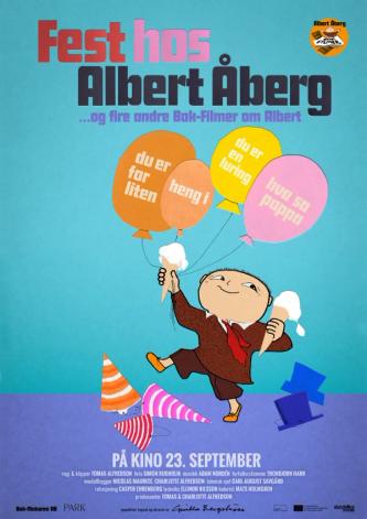 Plakat for 'Fest hos Albert Åberg'