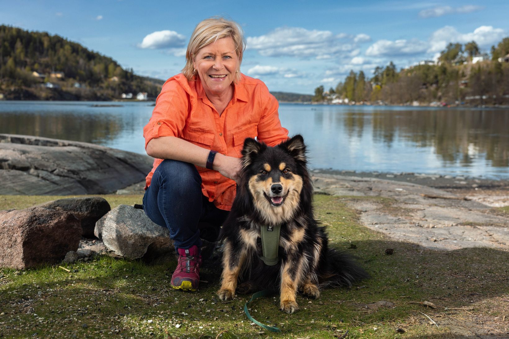 Siv Jensen i Gi labb