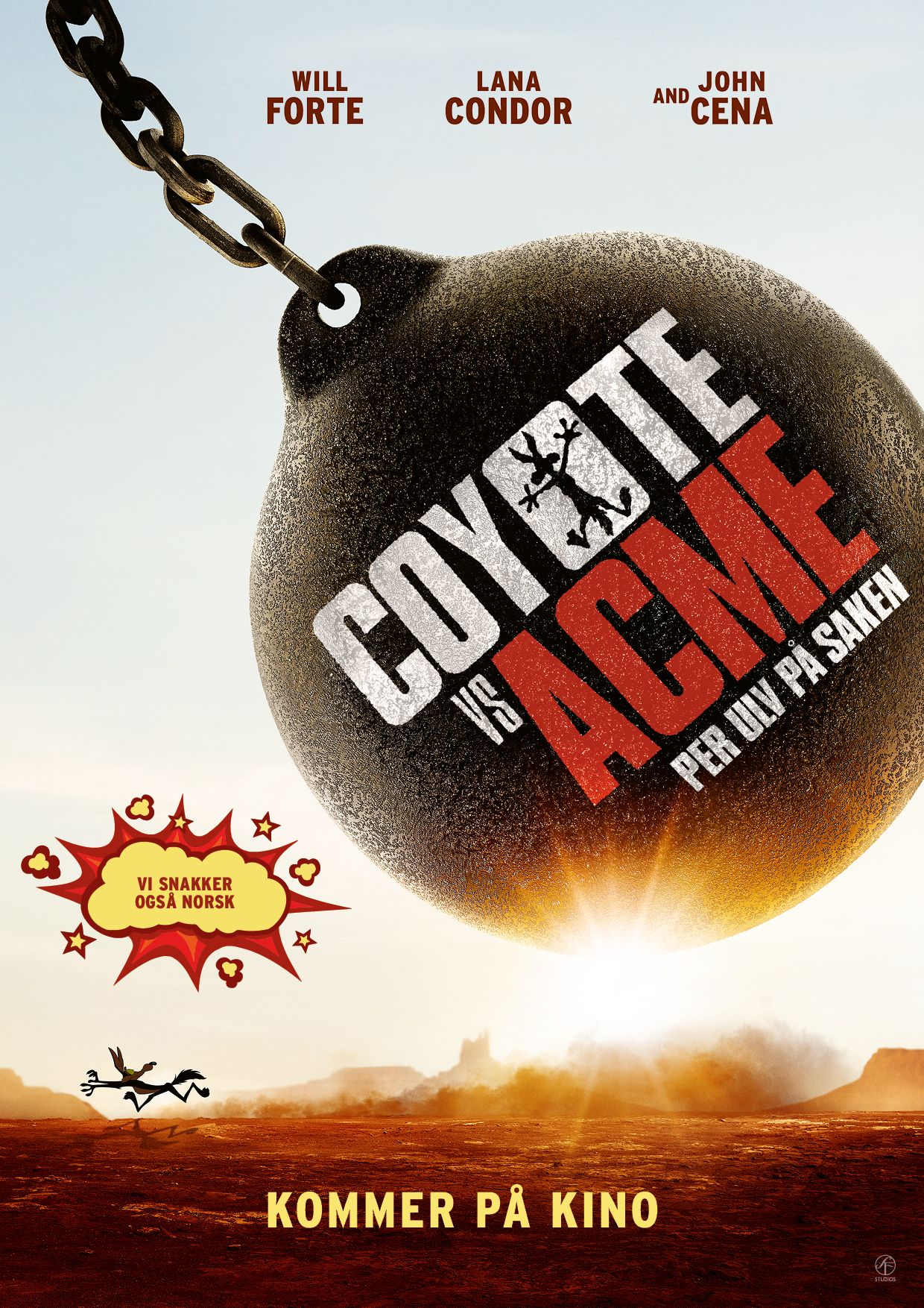 Plakat for Coyote vs. Acme - Per Ulv på saken